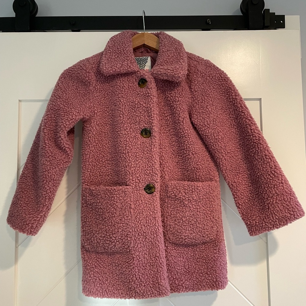 Girls Lavender Teddy Coat 7/8